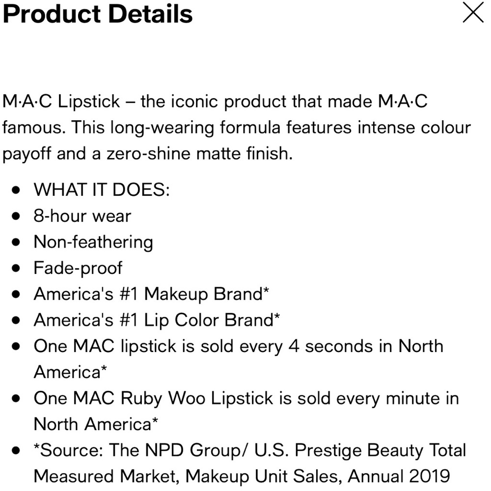 MAC RUBY WOO RETRO MATTE LIPSTICK - Picture 5 of 7